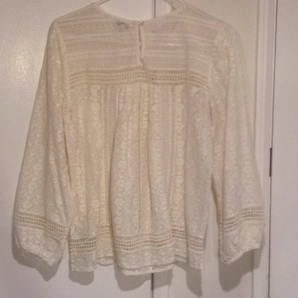 ๐JOIE๐ Ganden Multi Lace 3/4 Sleeve Blouse - Picture 8 of 8